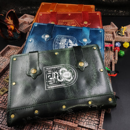 Slytherin Crest A5 Custom Leather Adventure Journal (30-Day Lead)