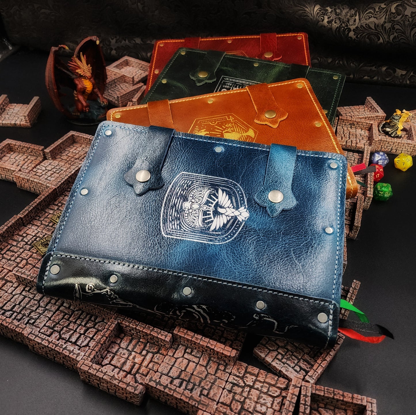 Ravenclaw Crest A5 Custom Leather Adventure Journal (30-Day Lead)