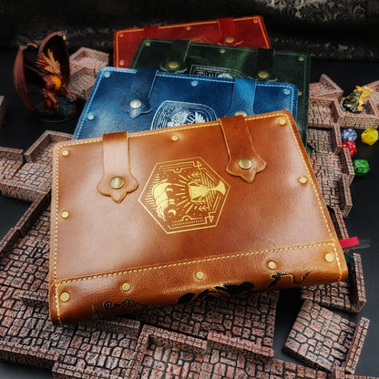 Hufflepuff Crest A5 Custom Leather Adventure Journal (30-Day Lead)