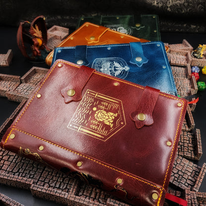 Gryffindor Crest A5 Custom Leather Adventure Journal (30-Day Lead)