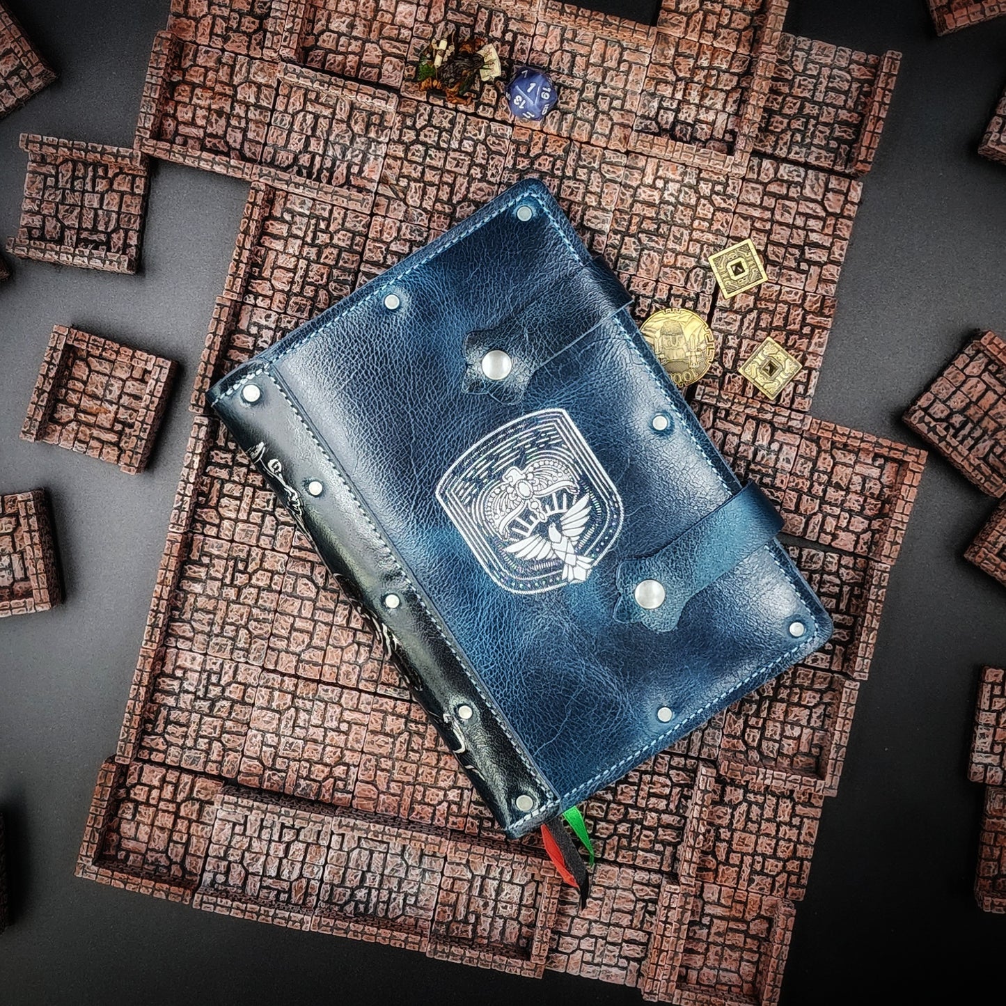 Ravenclaw Crest A5 Custom Leather Adventure Journal (30-Day Lead)