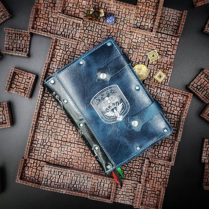 Ravenclaw Crest A5 Custom Leather Adventure Journal (30-Day Lead)