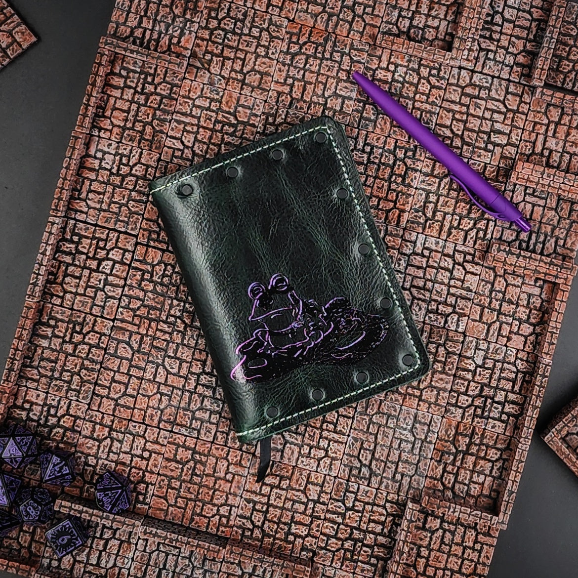 Hypnotoad Futurama Custom Leather Pocket Journal (30-Day Lead)