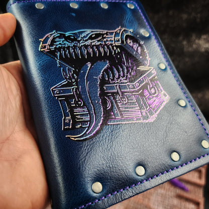 D&D Mimic Treasure Chest Custom Leather Pocket Journal (30-Day Lead)