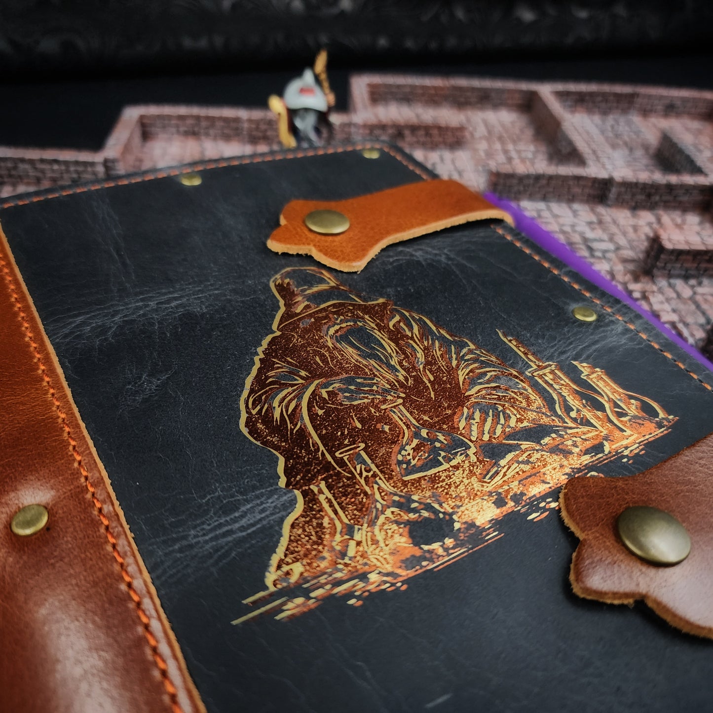 Grimbeard the Wizard: The Alchemist A5 Custom Leather Adventure Journal (30-Day Lead)