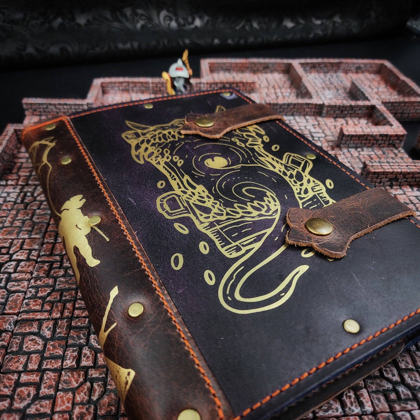 Mimic Gaping Mouth A5 Custom Leather Adventure Journal (30-Day Lead)