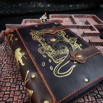 Mimic Gaping Mouth A5 Custom Leather Adventure Journal (30-Day Lead)