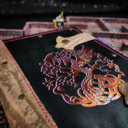 Druid Dragon Tree of Life A5 Custom Leather Adventure Journal (30-Day Lead)