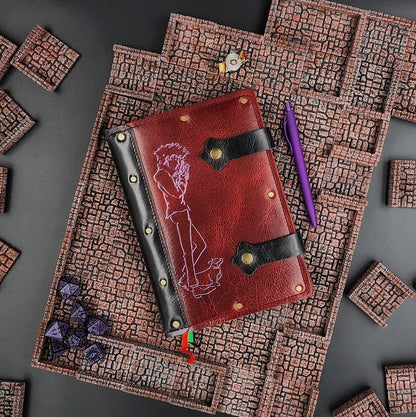 Cowboy Bebop Spike & Ein A5 Custom Leather Adventure Journal (30-Day Lead)