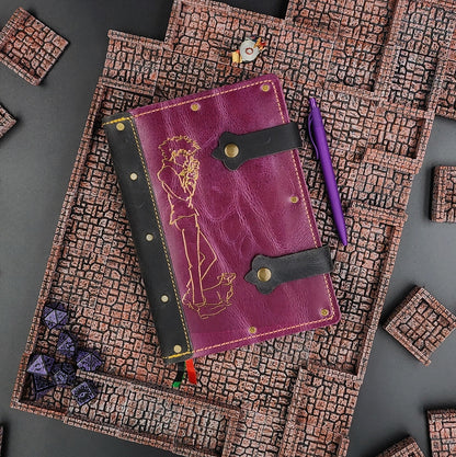 Cowboy Bebop Spike & Ein A5 Custom Leather Adventure Journal (30-Day Lead)