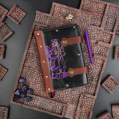 Dwarven Statue A5 Custom Leather Adventure Journal (30-Day Lead)