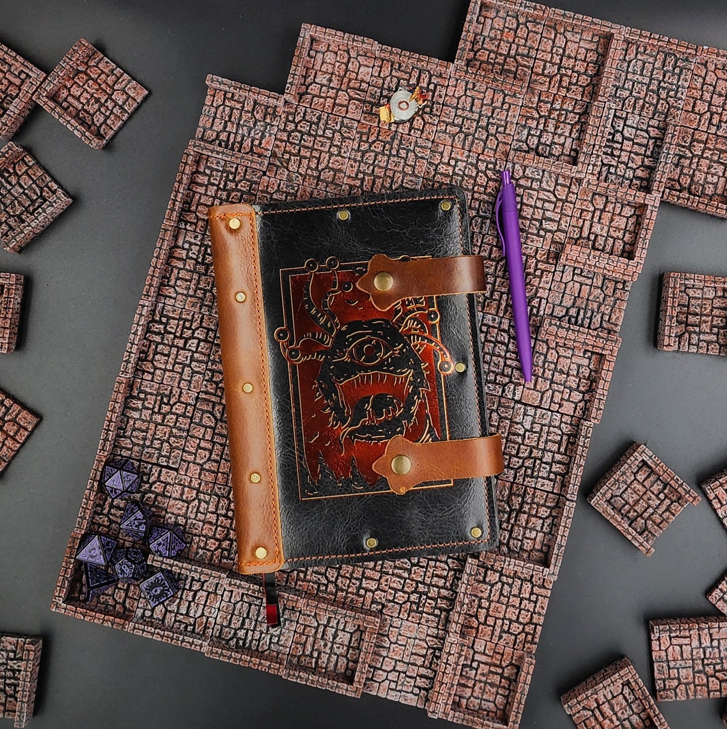 Beholder A5 Custom Leather Adventure Journal (30-Day Lead)