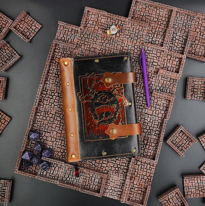 Beholder A5 Custom Leather Adventure Journal (30-Day Lead)