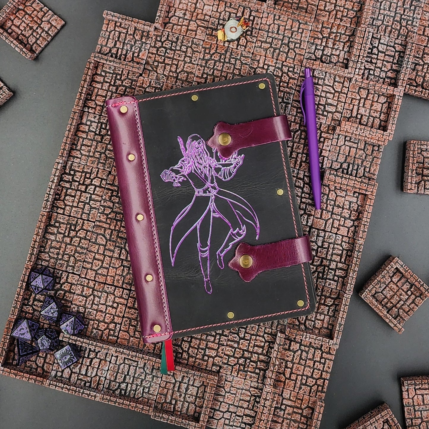 Arcane Mage A5 Custom Leather Adventure Journal (30-Day Lead)
