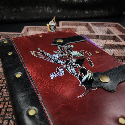 Valkyrie on Pegasus A5 Custom Leather Adventure Journal (30-Day Lead)