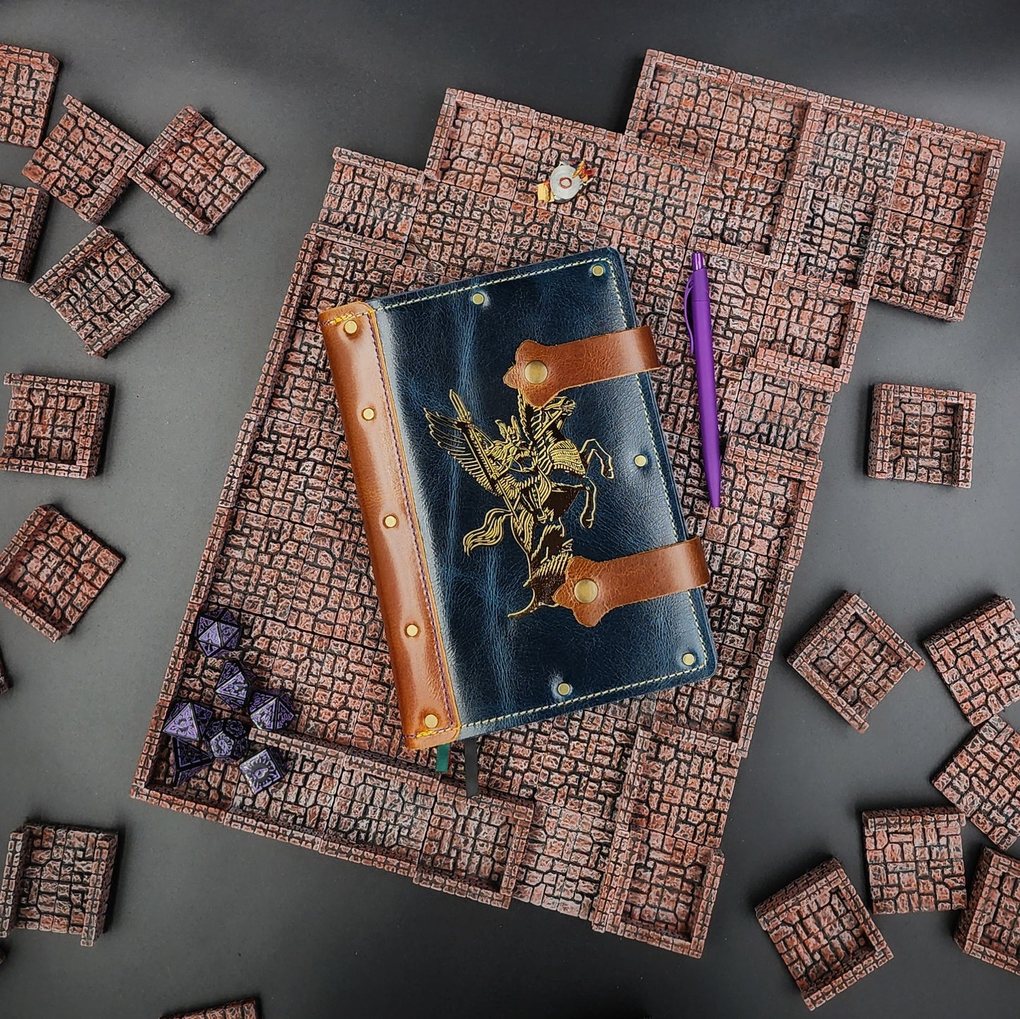 Valkyrie on Pegasus A5 Custom Leather Adventure Journal (30-Day Lead)