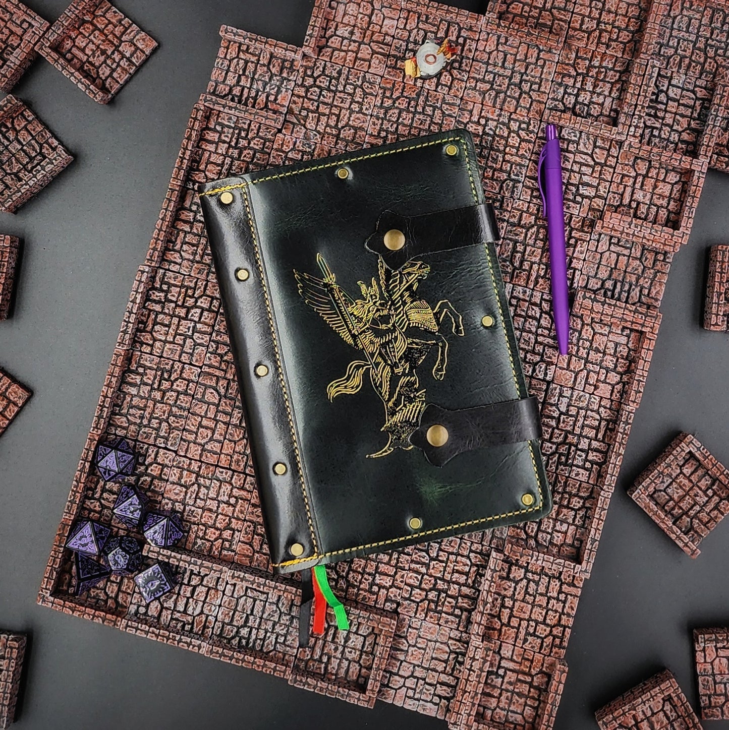 Valkyrie on Pegasus A5 Custom Leather Adventure Journal (30-Day Lead)