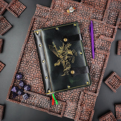 Valkyrie on Pegasus A5 Custom Leather Adventure Journal (30-Day Lead)