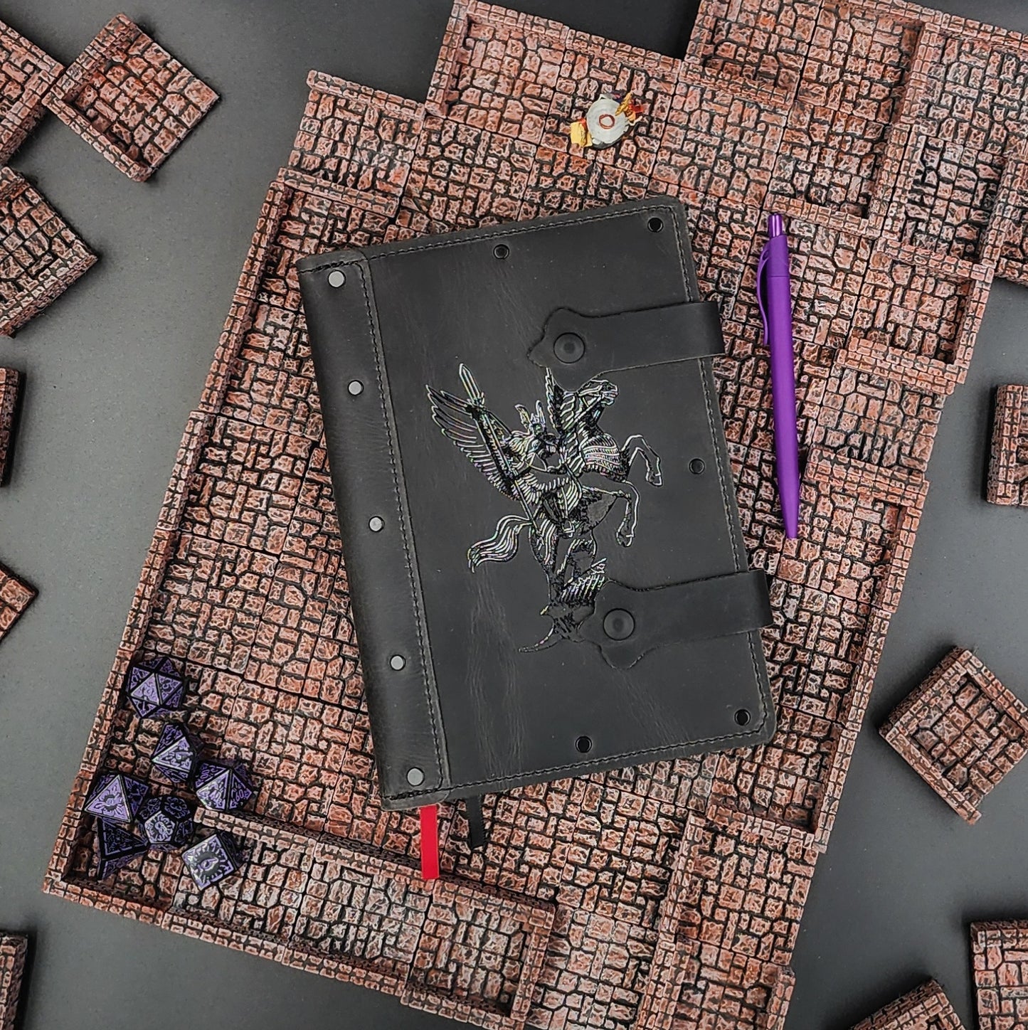 Valkyrie on Pegasus A5 Custom Leather Adventure Journal (30-Day Lead)