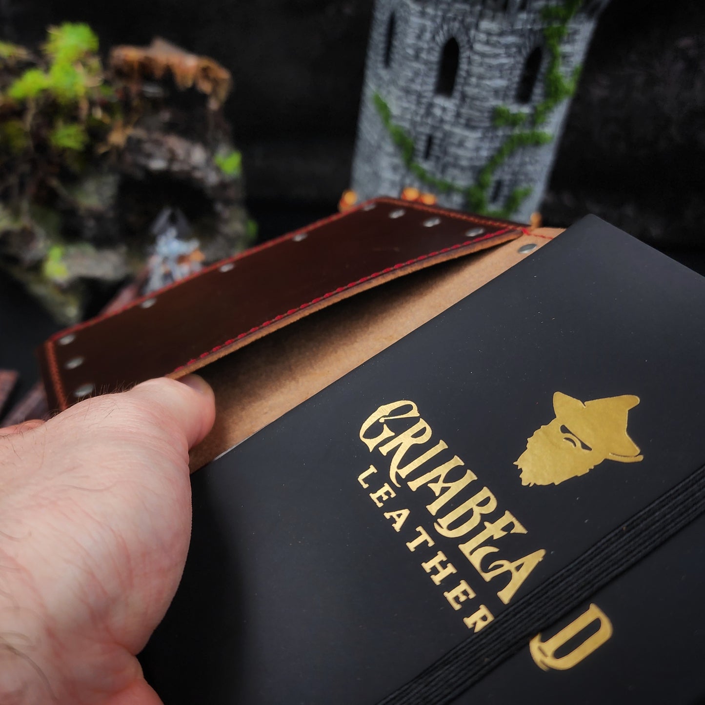Dungeon Crawler Custom Leather Pocket Journal (30-Day Lead)