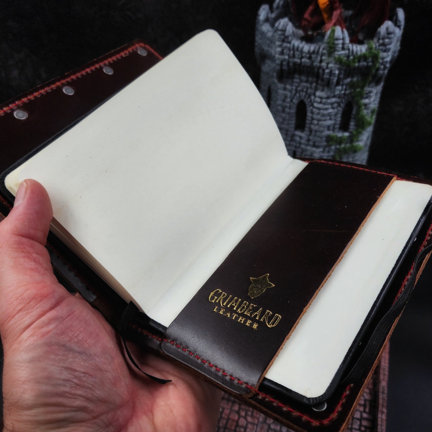 Dungeon Crawler Custom Leather Pocket Journal (30-Day Lead)