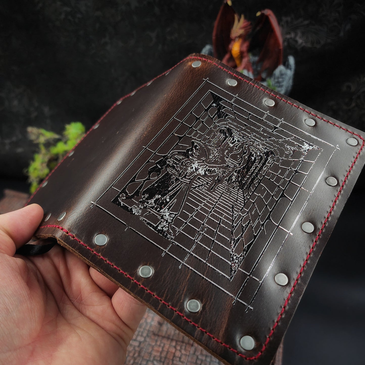 Dungeon Crawler Custom Leather Pocket Journal (30-Day Lead)