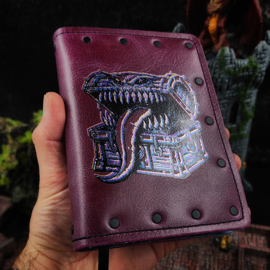 D&D Mimic Treasure Chest Custom Leather Pocket Journal (30-Day Lead)