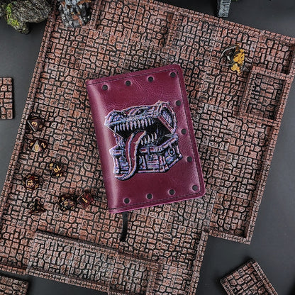 D&D Mimic Treasure Chest Custom Leather Pocket Journal (30-Day Lead)