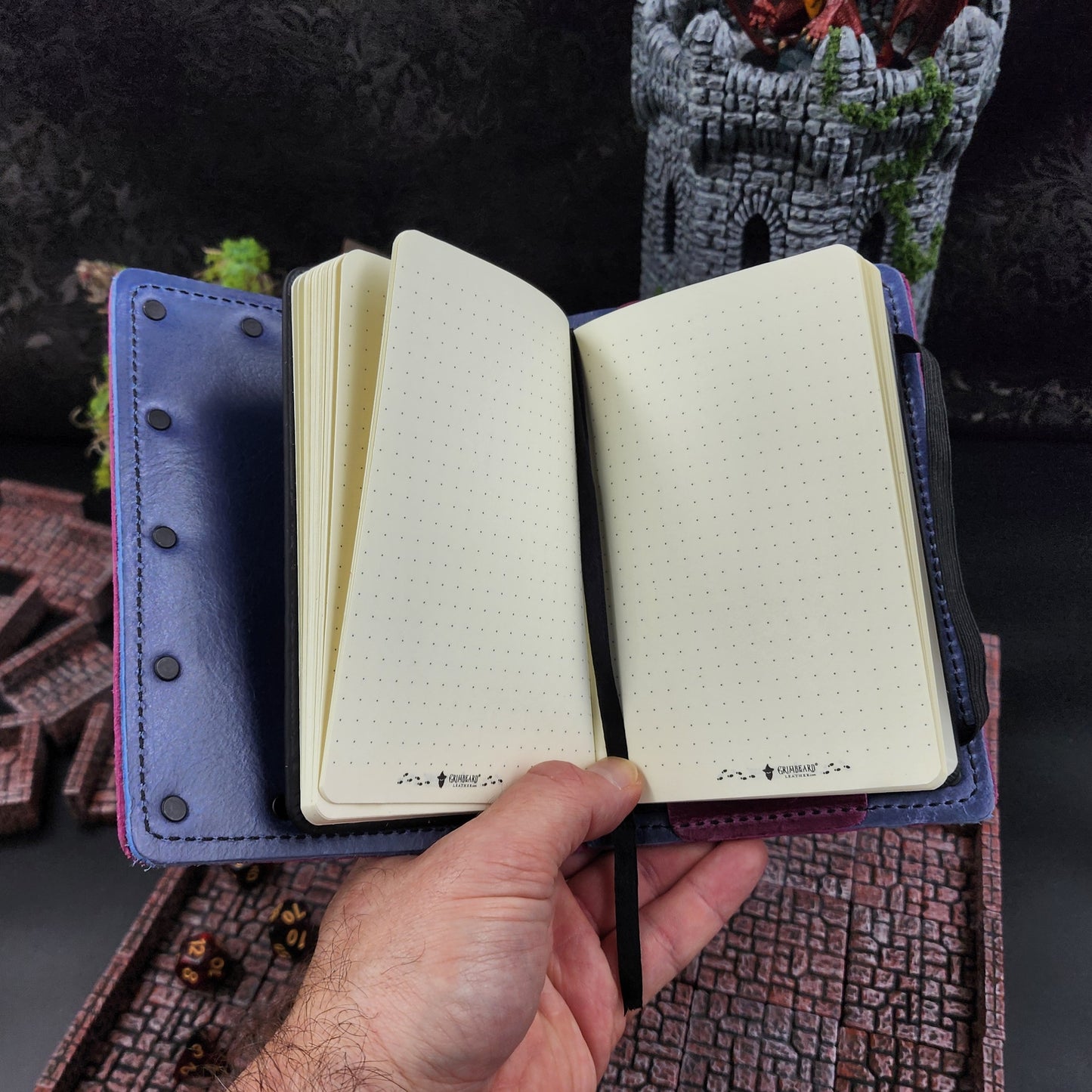 D&D Mimic Treasure Chest Custom Leather Pocket Journal (30-Day Lead)