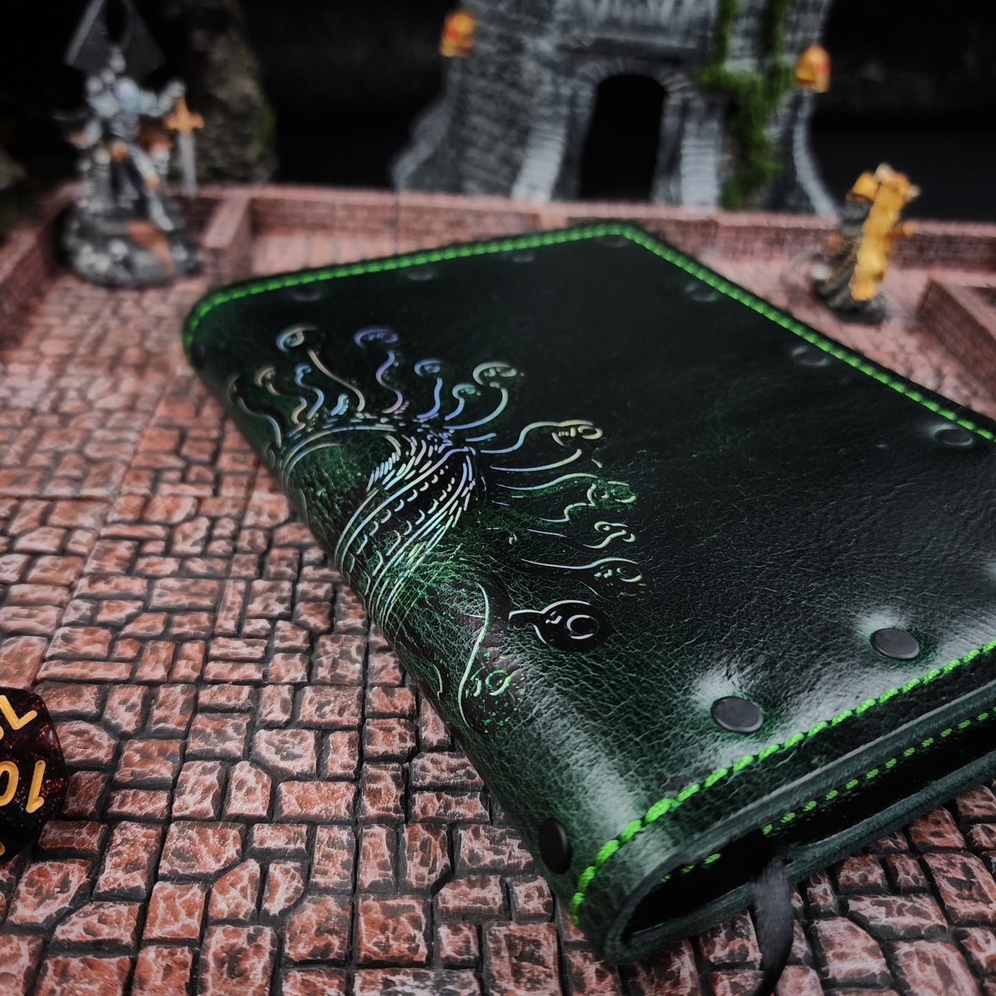 Eye Beast Wraparound Custom Leather Pocket Journal (30-Day Lead)