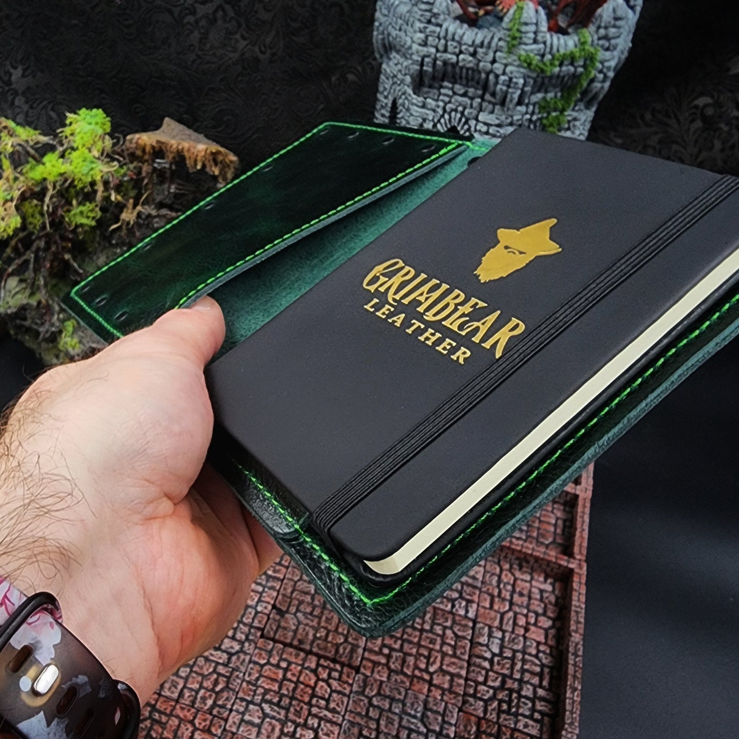 Eye Beast Wraparound Custom Leather Pocket Journal (30-Day Lead)