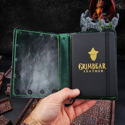 Eye Beast Wraparound Custom Leather Pocket Journal (30-Day Lead)
