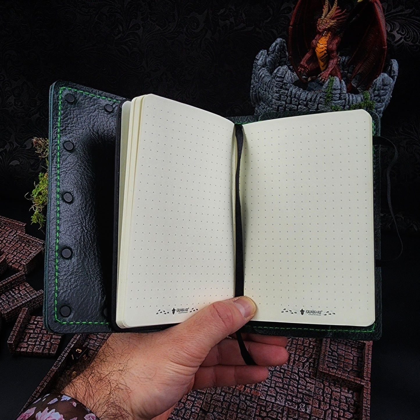 Eye Beast Wraparound Custom Leather Pocket Journal (30-Day Lead)