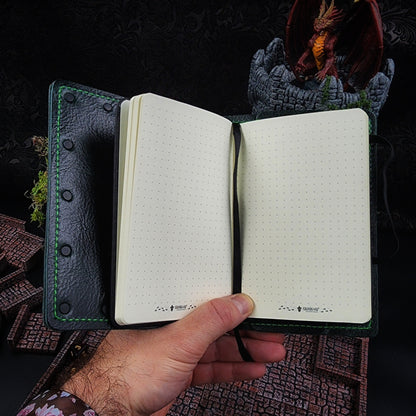 Eye Beast Wraparound Custom Leather Pocket Journal (30-Day Lead)