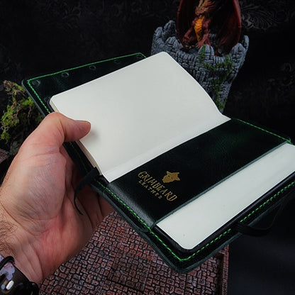 Eye Beast Wraparound Custom Leather Pocket Journal (30-Day Lead)
