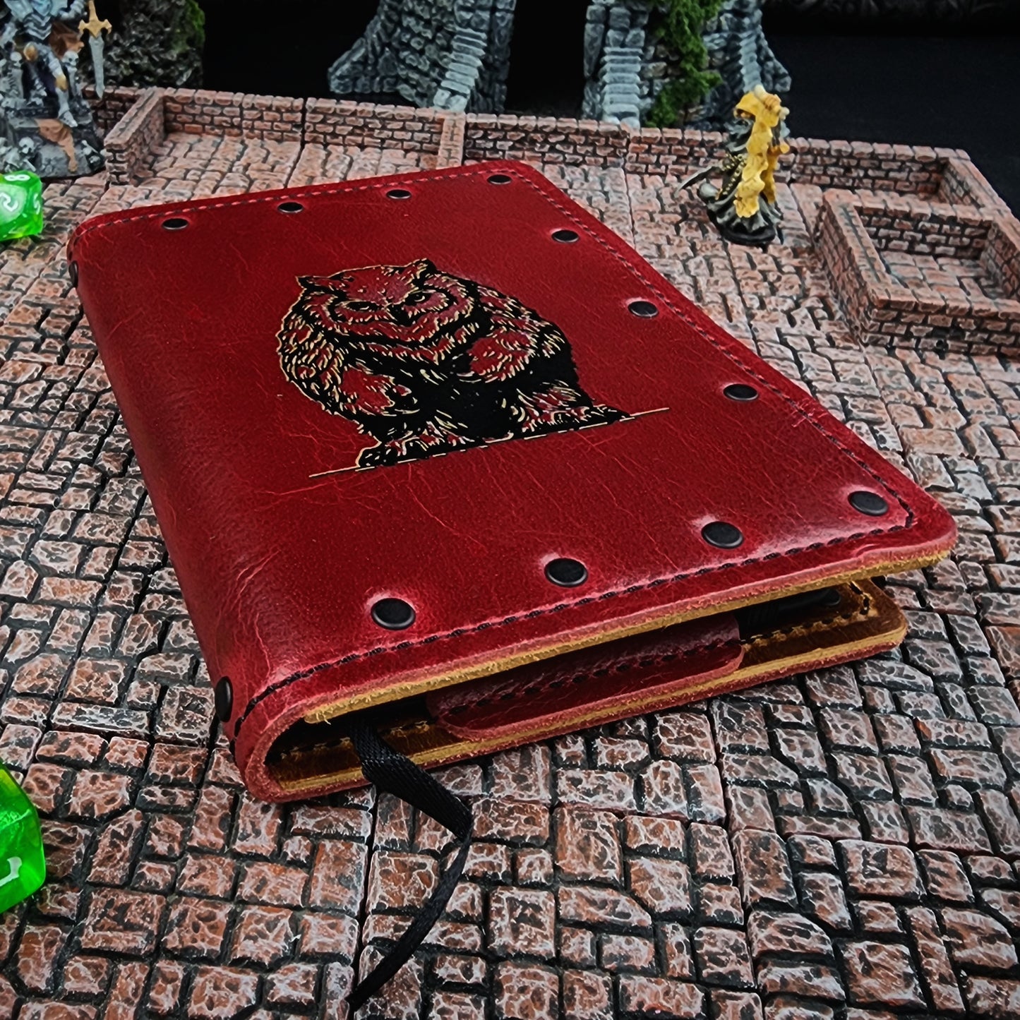 Owlbear Custom Leather Pocket Journal (30-Day Lead)