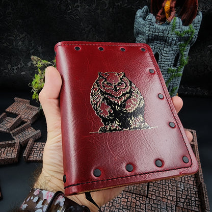 Owlbear Custom Leather Pocket Journal (30-Day Lead)