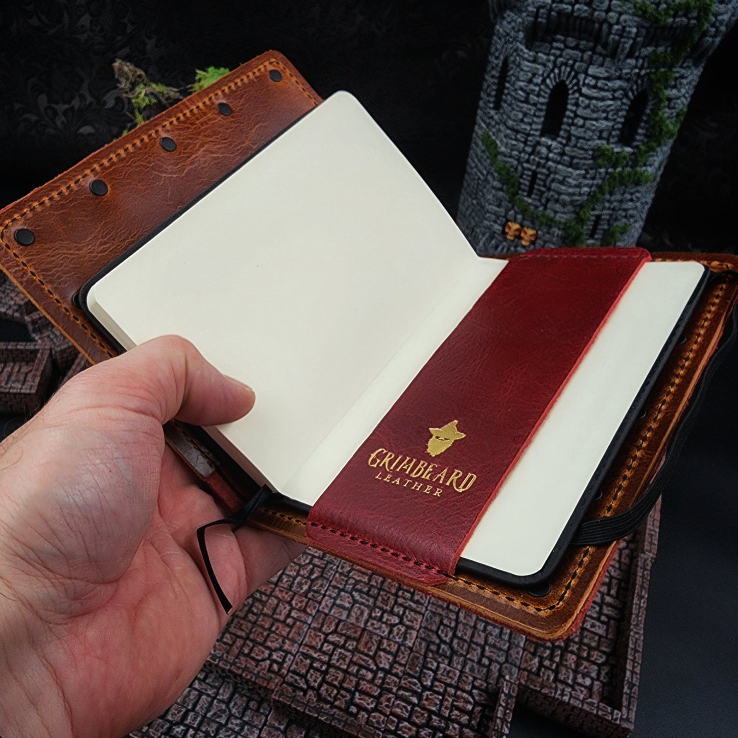 Owlbear Custom Leather Pocket Journal (30-Day Lead)
