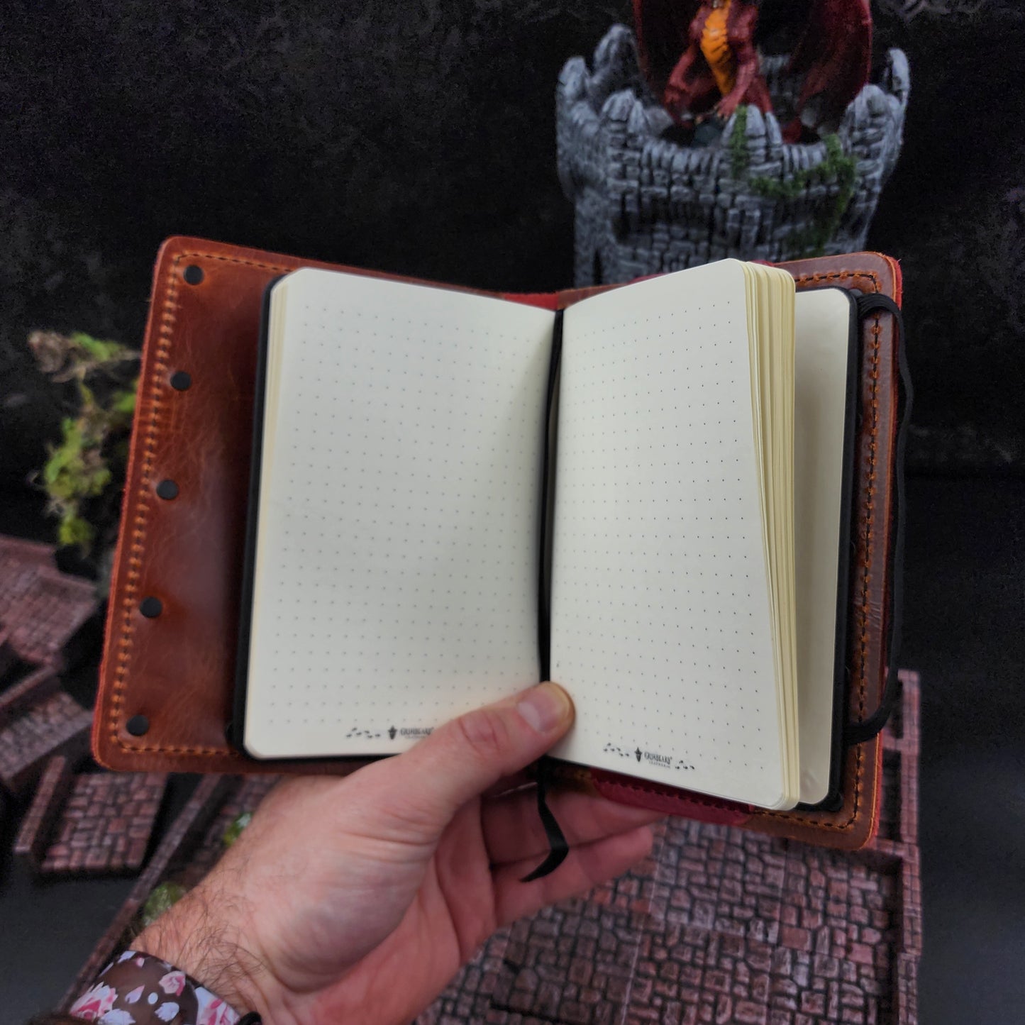 Owlbear Custom Leather Pocket Journal (30-Day Lead)