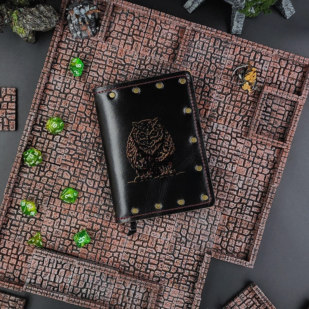 Owlbear Custom Leather Pocket Journal (30-Day Lead)