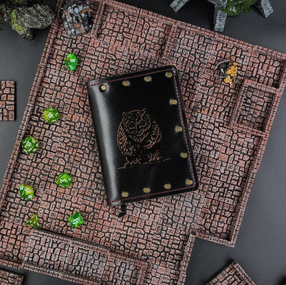 Owlbear Custom Leather Pocket Journal (30-Day Lead)