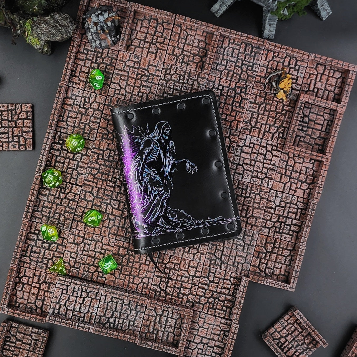 Acererak Emerging Lich: Tomb of Horrors Custom Leather Pocket Journal (30-Day Lead)