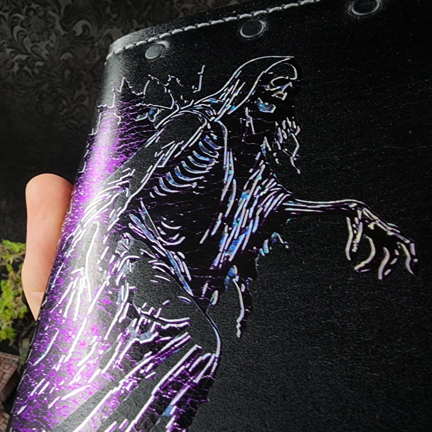 Acererak Emerging Lich: Tomb of Horrors Custom Leather Pocket Journal (30-Day Lead)