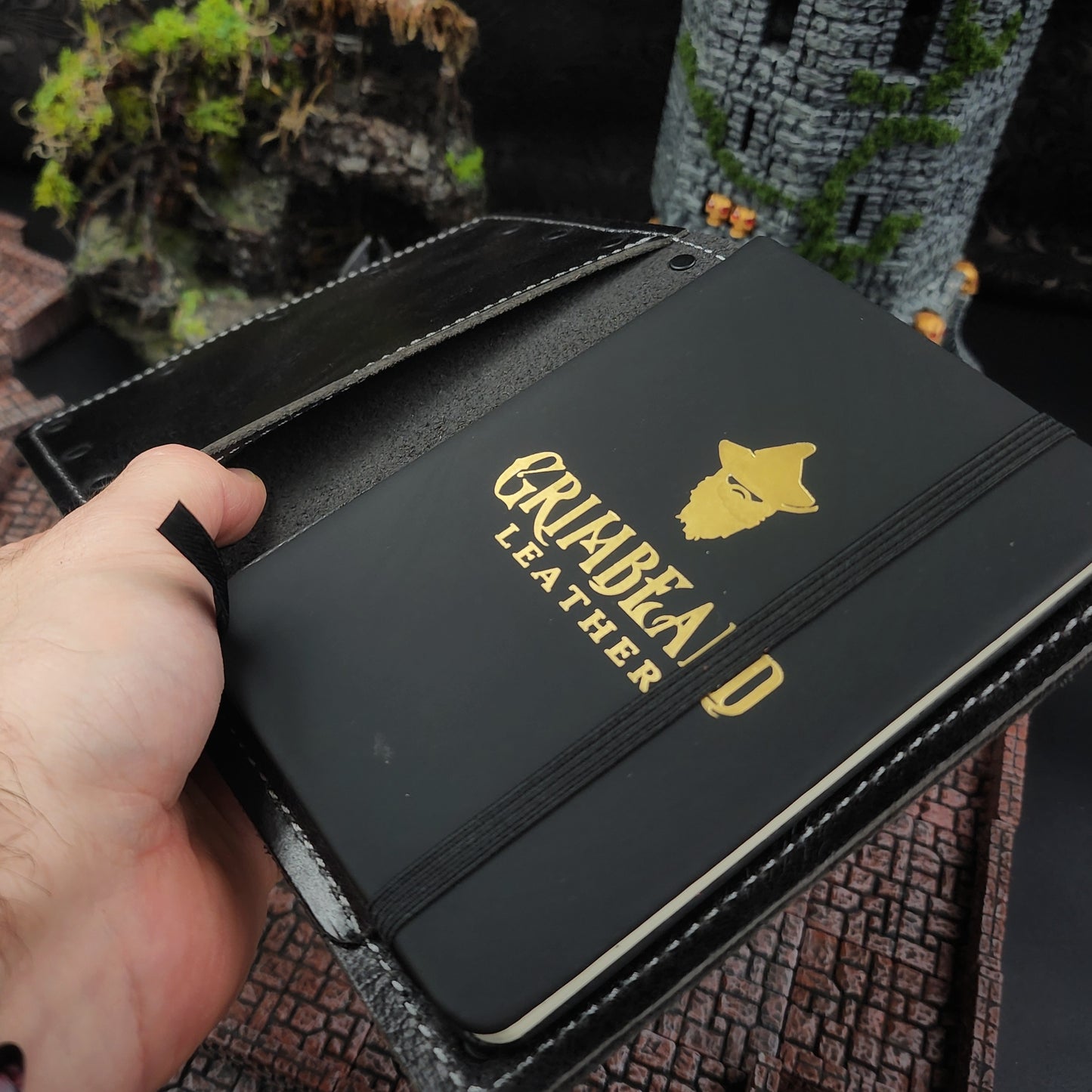 Acererak Emerging Lich: Tomb of Horrors Custom Leather Pocket Journal (30-Day Lead)