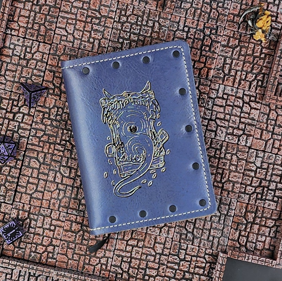 D&D Monster Chest Custom Leather Pocket Journal (30-Day Lead)