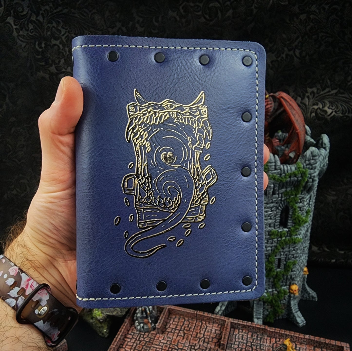 D&D Monster Chest Custom Leather Pocket Journal (30-Day Lead)