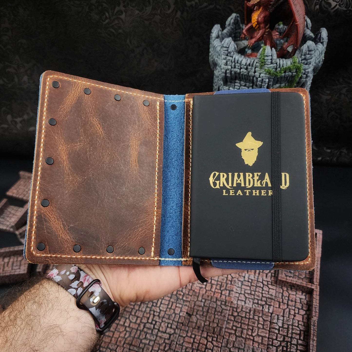 D&D Monster Chest Custom Leather Pocket Journal (30-Day Lead)