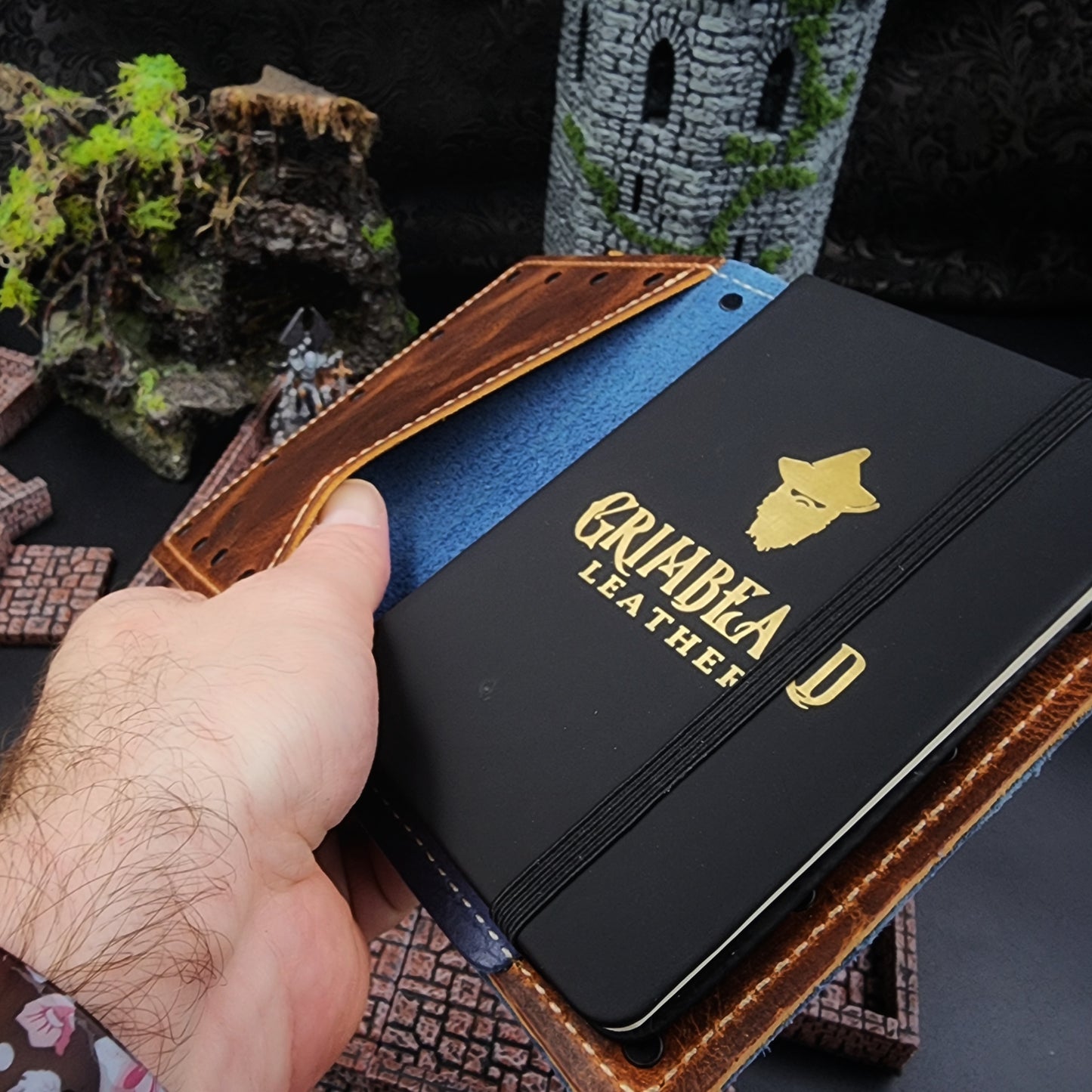 D&D Monster Chest Custom Leather Pocket Journal (30-Day Lead)