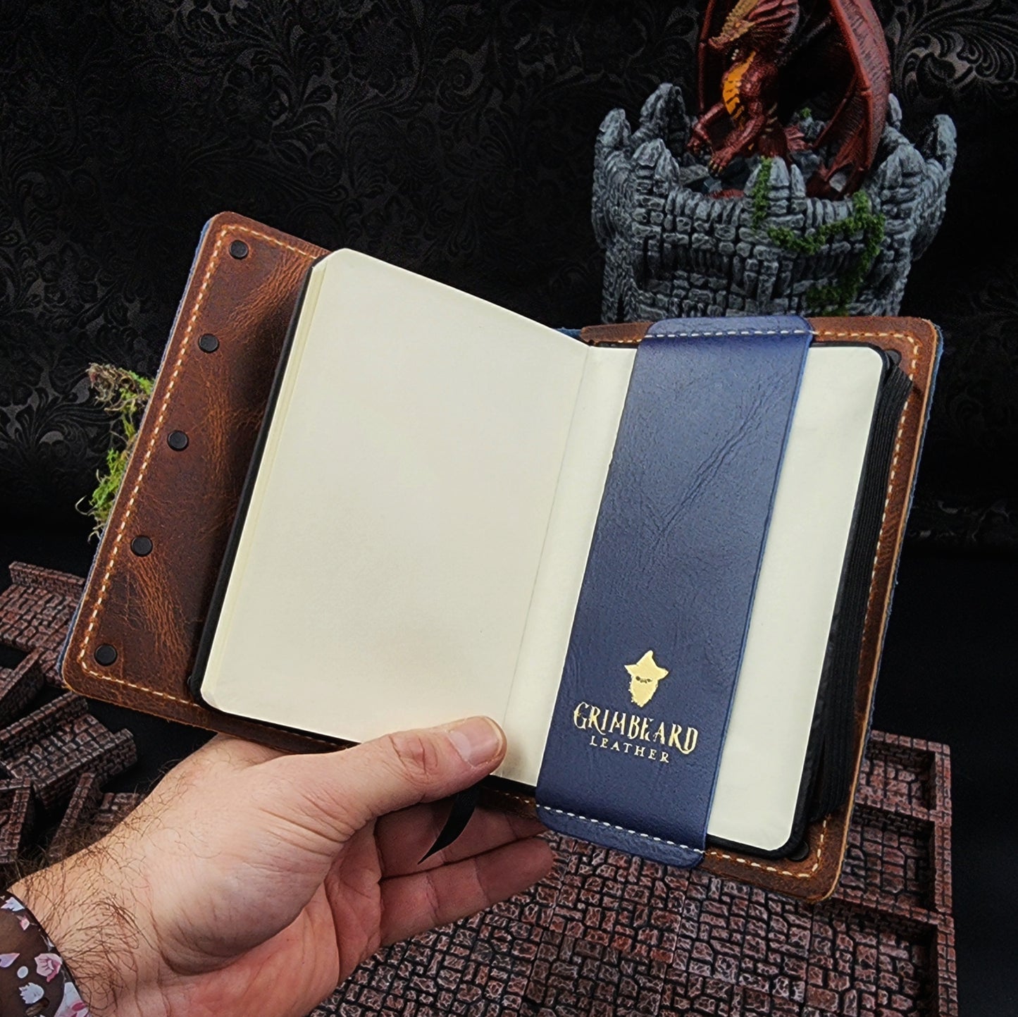 D&D Monster Chest Custom Leather Pocket Journal (30-Day Lead)