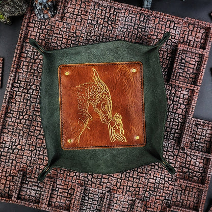 Woman and Dragon - Dice Tray and Valet Tray